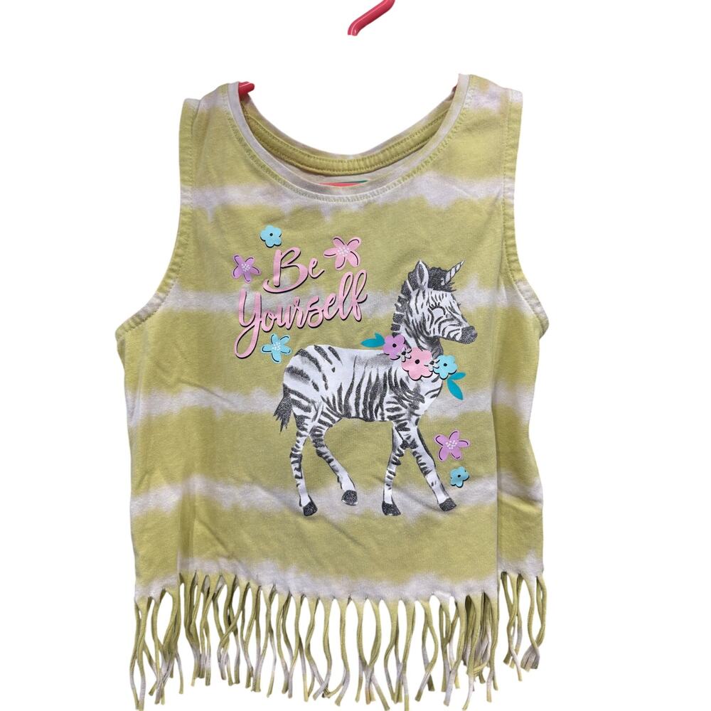 "Be Yourself" Zebra Cropped Tank - Garanimals - 5